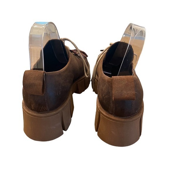 PAPUCEI Gemo Platform Chunky Heel‎ Shoe Street Wear Size 7.5 US  38 Euro NEW - Picture 10 of 12